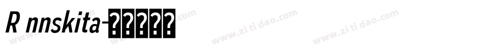 R nnskita字体转换